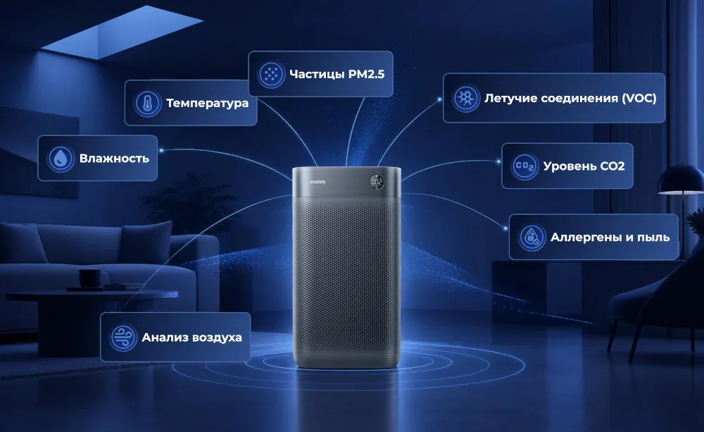 Преимущества умных очистителей и увлажнителей